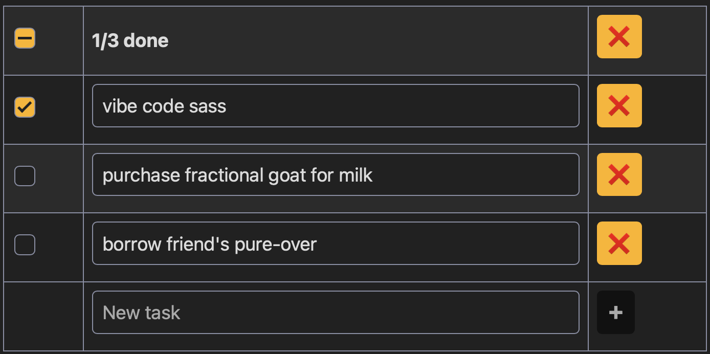 example task app
