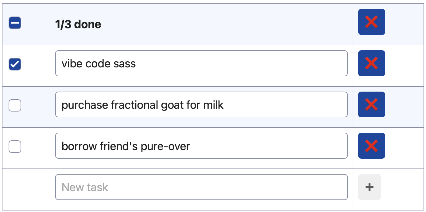 example task app